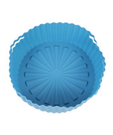 Alipis Kitchen Handle Reusable Food Design Non-Stick Supply - Liner Fryer Accessory Pad Blue 19X19X7CM