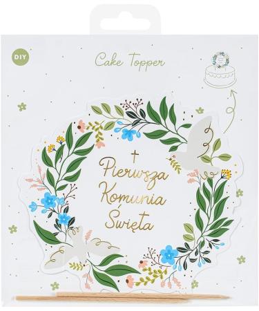 First Holy Communion Cake Topper Pierwsza Komunia wi ta Paper Topper Polish Decorations - Buy Online on GoSupps.com