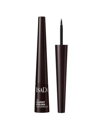Isadora IsaDora Waterproof Eyeliner Liquid Eyeliner Pencil with Wet Look Finish Easy to Apply (Brown)