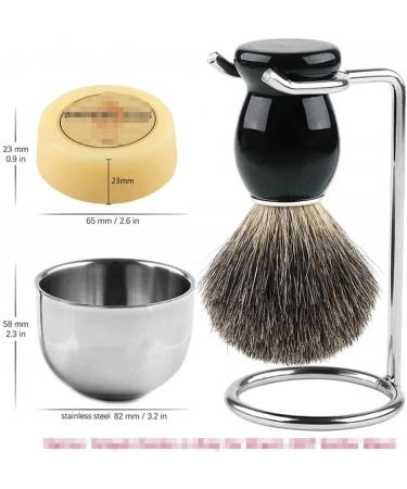 Lefeda Simply Real Shaving Brush Set for Men | 4-in-1 Tax Bristle Wooden Handle & Stand | Premium Stainless Steel Rasier Set 10x8.2cm | International Shipping Available - Buy Online on GoSupps.com