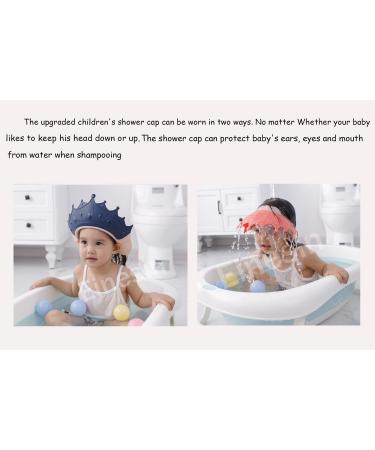 Adjustable Baby Shower Hood - Child Protection Shampoo Visor for Eyes Ears & Face - Pink & Red (2 Pack) - Buy Online on GoSupps.com