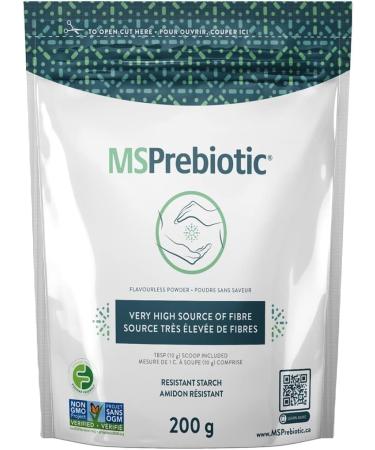 Prebiotic Fiber Supplements by MSPrebiotic | Very High Source of Fiber | Original Functional Fibre Superfood | Gut Health Supplement that Feed Probiotics | Blood Sugar Control Supplement | Prebiotic Fiber Powder (200g)