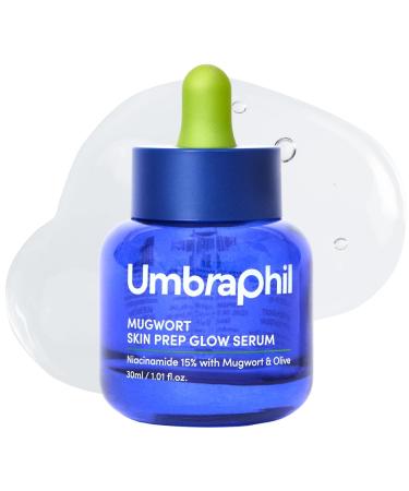 UMBRAPHIL Mugwort Niacinamide 15% Glow Serum, Pore Minimizer&Dark Spot Corrector, Radiant&Healthy Looking Skin Tone, Rebalancing Facial Serum for All Skin Types, Korean Skincare (1.01 Fl Oz/30ml)