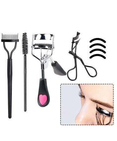 8Pcs Eyelash Curler Set Eye Lash Curlers UK Built in Comb for Hairdressing Salons Home Grooming Making Girls' Short Messy Sparse Eyelashes Comfortable Hold Thicker More Curly and Fuller multicolors