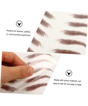 FRCOLOR 54 Sheets Waterproof Eyebrow Stickers Waterproof Stickers Artificial Eyebrow Tools 4d Make up Gel - Buy Online on GoSupps.com