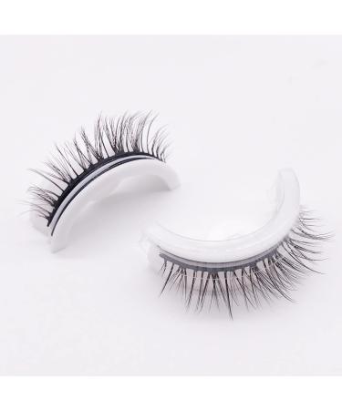 Reusable Self Adhesive Eyelashes Natural Multiple Reversible Glue-free Self-adhesive Pairs of False Eyelashes (L01)