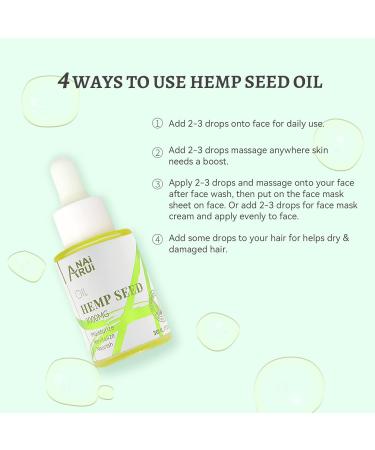 Skin Care Face Oil Moisturizing Facial Oil for Dry Rough Skin Glow Oil for Face Neck Eye 1.06 fl OZ Hempseed - Buy Online on GoSupps.com