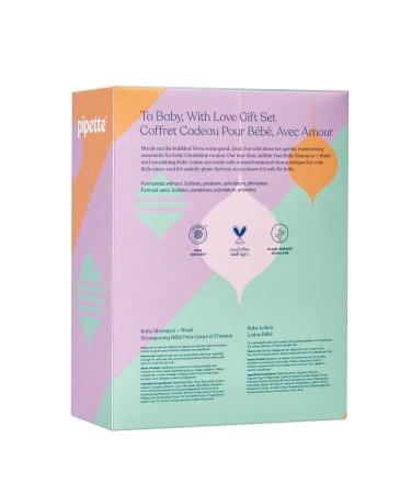 Baby Love Gift Set: Calming Bathtime Duo with Tear-Free Wash, Moisturizing Set with Plant-Derived Squalane, Rose + Geranium Aroma - 3-Piece Set - Buy Online on GoSupps.com