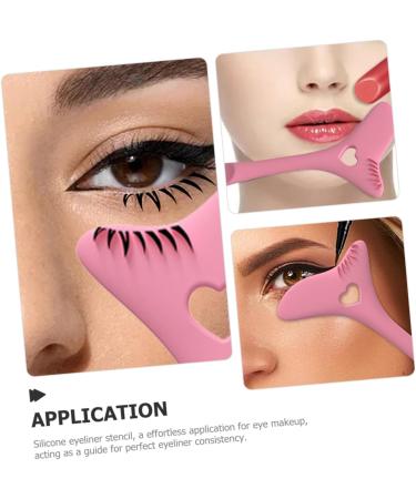 Housoutil Eyeliner Guide Tool Shield Guide Protection Stamp Stencil Auxiliary Beauty Beginner Makeup Applicator Mascara Eyeliner - Buy Online on GoSupps.com