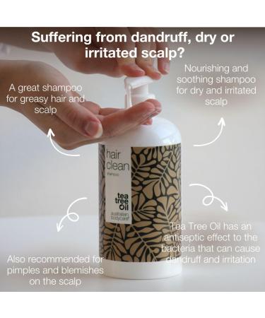 Anti-Dandruff Shampoo with Tea Tree Oil 1000 ml | 100% Vegan Scalp Care for Dry Itchy Scalp Psoriasis & Neurodermatitis | 1 Pack - Buy Online on GoSupps.com