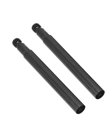 60mm Bicycle Tyre Valve Extender Bike Presta Valve Extender Inner Tyre Valves Accessory 2 Packs black