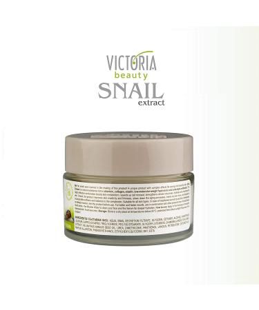 Victoria Beauty Snail Mucus Cream with Hyaluron - Anti-Wrinkle & Dark Circle Face Cream for Men & Women - 50ml - Buy Online on GoSupps.com