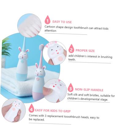 Buy Hemoton Electric Toothbrush Set for Kids - Sonic Vibrating Baby Toothbrushes | International Shipping Available - Buy Online on GoSupps.com