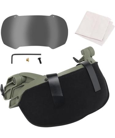 JFFCESTORE Airsoft Tactical Safety Goggles with 2 Color Lenses for Helmet - Green - Buy Online on GoSupps.com