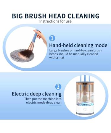 Qtynudy Electric Makeup Brush Cleaner Automatic Rechargeable Cosmetic Brush Cleaner for All Size Beauty Brush - Buy Online on GoSupps.com