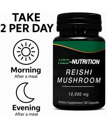 REISHI Mushroom 10 000mg Organic Mushroom Extract Mushroom Pills Cordyceps for Energy and Performance Digestive Immune Brain Health & Energy Production Immunity Boost Stress Relief Sleep Support - Buy Online on GoSupps.com