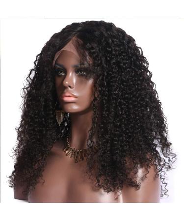 Buy Saupa 16-Inch Lace Front Curly Brazilian Virgin Hair Wig for Women | Real Human Hair Pre-Plucked & Perfect for Black Women - Buy Online on GoSupps.com