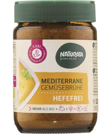  Naturata Naturata Organic Mediterranean Vegetable Broth without Yeast (6 x 200 g) - Buy Online on GoSupps.com
