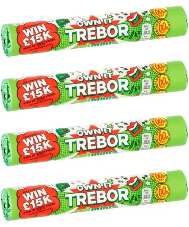 Trebor Softmints Peppermint Rolls Mints Multipack Chewy Centre (Pack of 4 x 44.9g) - Buy Online on GoSupps.com