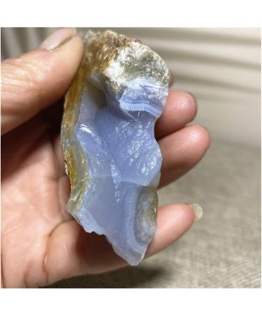 Gemstones and Crystals 80-100g Natural Raw Blue Lace Agate Chalcedony Geode Gemstone Lrregular Rough Crystal Stone Quartz Minerals Specimen Stone Mineral Specimen - Buy Online on GoSupps.com