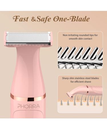 Rechargeable Lady's Electric Razor for Legs and Bikini - One Ultra-Thin Blade Design for Quick Hair Removal - Buy Online on GoSupps.com