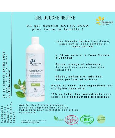 Neutral Bio Shower Gel 500 ml Fleurance Nature - Buy Online on GoSupps.com
