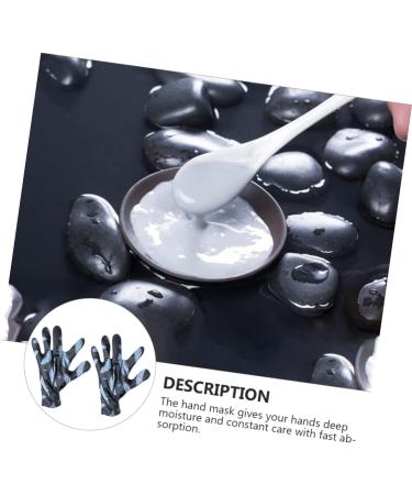 DOITOOL Night Mask 3 pairs Mud Bedtime Hand Cracked Hands Masks for Exfoliating Whitening Overnight Volcanic Home Man Mask Spa Woman Care Short Moisturizing Dry Gloves Nourishing Skin Cotton Mask - Buy Online on GoSupps.com
