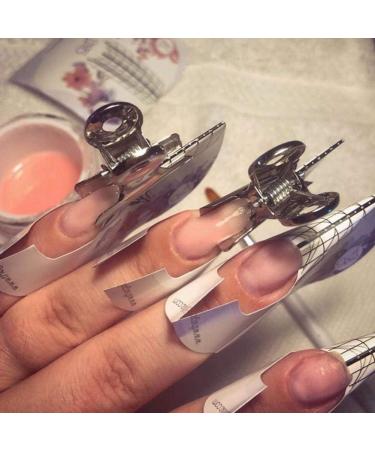 6Pcs/Set Nail Pincher Russian Curve Nail Pinching Tool Steel Acrylic Nail Pincher Clips Manicure Accessories Tools - Buy Online on GoSupps.com