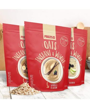 Prozis Avoine Compl te Instantan e en Poudre 1 250 g Vanille C r ales Enrichies de Prot ines et de Glucides de Haute Qualit - Convient pour les V g tarians et V gans - Buy Online on GoSupps.com