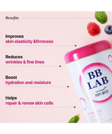 BB LAB Good Night Collagen Low Molecular Collagen Powder Stick Supplement Marine Collagen Fish Collagen Vitamin C Hyaluronic Acid 17 Probiotics Fast Absorption Mix Berry Flavor (Pack of 3) Refreshing Berry 0.7 Ounce  - Buy Online on GoSupps.com