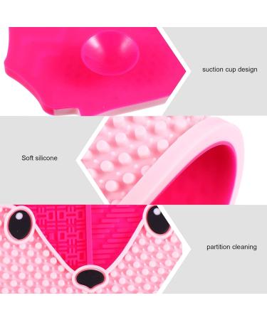 KALLORY Silicone Makeup Applicator & Brush Cleaner Pad - Fox Shaped Cosmetic Scrubber Tool for Effortless Makeup Brush Cleaning - Buy Online on GoSupps.com