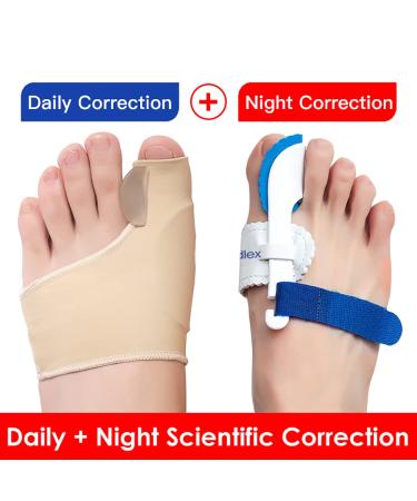 Bunion Corrector Splint Pads - Hallux Valgus Brace for Overlapping Toe - 2 Pair (BPA-Free) - Buy Online on GoSupps.com