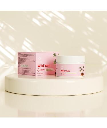 Wild Yam Cream - Natural Relief for Menopause Symptoms and Hormone Balance - Vegan Enriched with Red Clover Extract Coconut Oil & Vitamin A - Perimenopause Symptoms and Dry Skin Relief 118ml - Buy Online on GoSupps.com