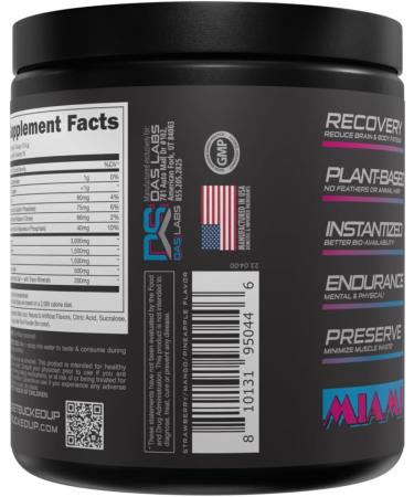 Bucked Up Original BCAA 2:1:1 Branched Chain Essential Amino Acids - Supplement Powder - | 100% Pure 2:1:1 Instantized Formula | Pre/Post Workout | 30 Servings | (Miami Flavor) - Buy Online on GoSupps.com