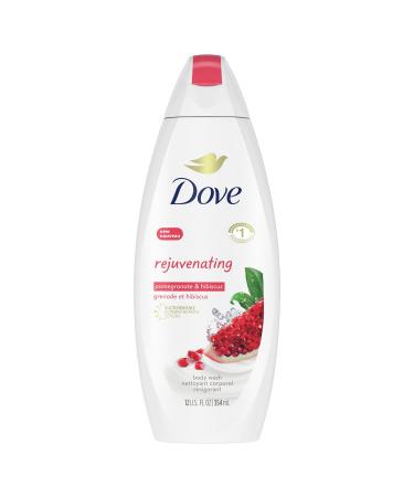 Dove Rejuvenating Body Wash with skin natural nourishers Pomegranate & Hibiscus body cleanser with Microbiome Nutrient Serum 354 ml Dove Revive Body Wash 1 count (Pack of 1)