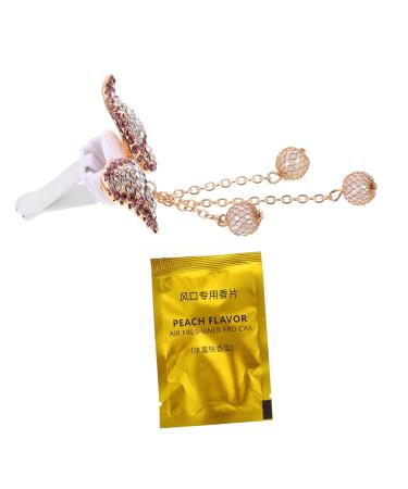 PartyKindom 1pc Air Outlet Clip Car Perfume Clip Car Diffuser Vent Clip Butterfly Clips Decor Car Air Outlet Decoration Car Outlet Charm Decor Car Air Vent Decoration Clip Auto Alloy Car Clip