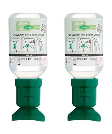Plum 4691 Eyewash Solution 200 ml (pack of 2) 200.00 ml (pack of 2) 200 ml rinsing time approx. 2 min.