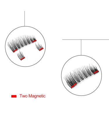 6 Pack Magnetic Eyelashes - 3D Natural Handmade False Lashes with Applicator Tweezers | International Shipping - Buy Online on GoSupps.com