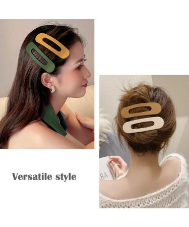 Matte Flat Claw Clips Set - 6pc Flat Lay Hair Clips for Women and Girls - Buy Online on GoSupps.com