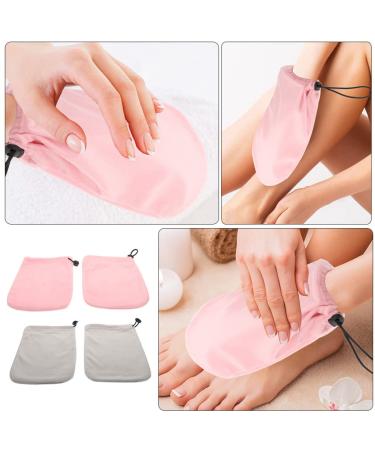 Buy 2 Pairs of Paraffin Wax Isolated Gloves & Foot Bath Cover Socks | Ultimate Hand Care Kit with Plush Floor Mat | International Shipping Available - Buy Online on GoSupps.com