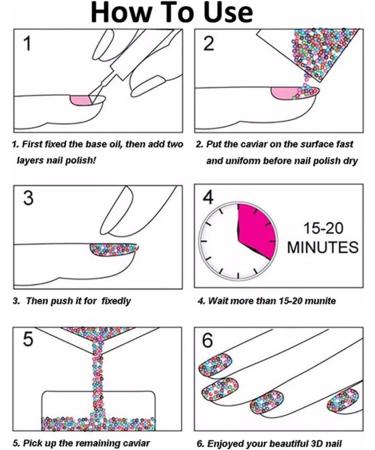 4 Colors Caviar Beads Nail Crystals Micro Pixie Beads Multicolor Glass Pixie Crystals for 3D Nail Art DIY Charms Decorations (Crystal AB) - Buy Online on GoSupps.com