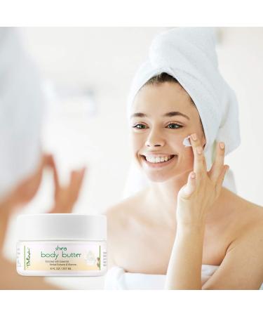 Deluvia Shea Body Butter - Raw Fair Trade Shea Butter, Organic Rose Hip Oil, Organic Lavender, Organic Jojoba Oil, Cocoa Butter & Dead Sea Minerals. Intense Moisturizing Body Cream. - Buy Online on GoSupps.com