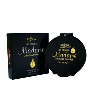 MADAME 12 g. MEDIUM Oil Control Face Pressed Powder Compact Foundation Long Lasting Makeup Oily Skin Flawless Matte Finish Controls Face Shine Skin Oil Control Breathable Coverage Lightweight SPF 25 NO.02 MEDIUM BEIGE ( LIGHT TO MEDIUM TO HONEY SKIN TONE 