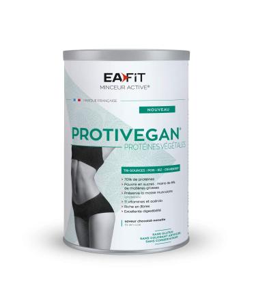 EAFIT Protivegan - Hazelnut chocolate - 450 g - 15 Vegetable protein snacks - Sorting sources - GLUTEN FREE - NO ARTIFICIAL C
