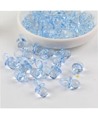 50Pcs Transparent Acrylic Mini Pacifier - Baby Shower Cake Decoration & Birthday Gift | DIY Party Supplies - Buy Online on GoSupps.com