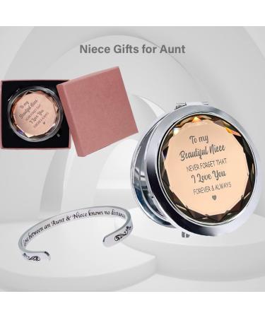 Niece Gifts from Aunt: Bracelet, Mirror, Love - Birthday & Christmas Gift Ideas - Buy Online on GoSupps.com