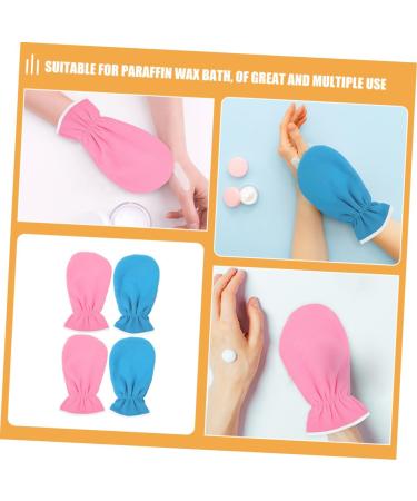 2paires De Soin Mains Cire De Paraffine De Mitaines Confortables Et Hydratantes Pour Spa Accessoires De Beaut Logo - Buy Online on GoSupps.com