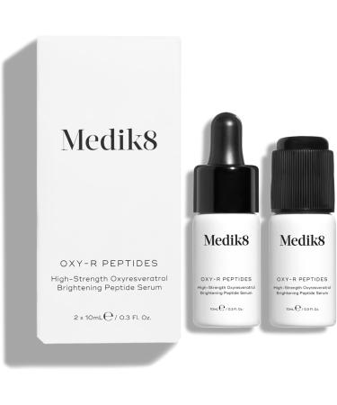 Medik8 Oxy-R Peptides - 1% Oxyresveratrol High Hyaluronic Acid Whitening Peptide Serum - Lightens Dark Spots and Discolorations - 2 x 10ml - Buy Online on GoSupps.com