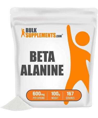 BulkSupplements Beta Alanine 100g - Pure Sports Supplement for Enhanced Performance - Buy Online on GoSupps.com