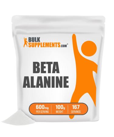 BulkSupplements Beta Alanine 100 Grams - 167 Servings